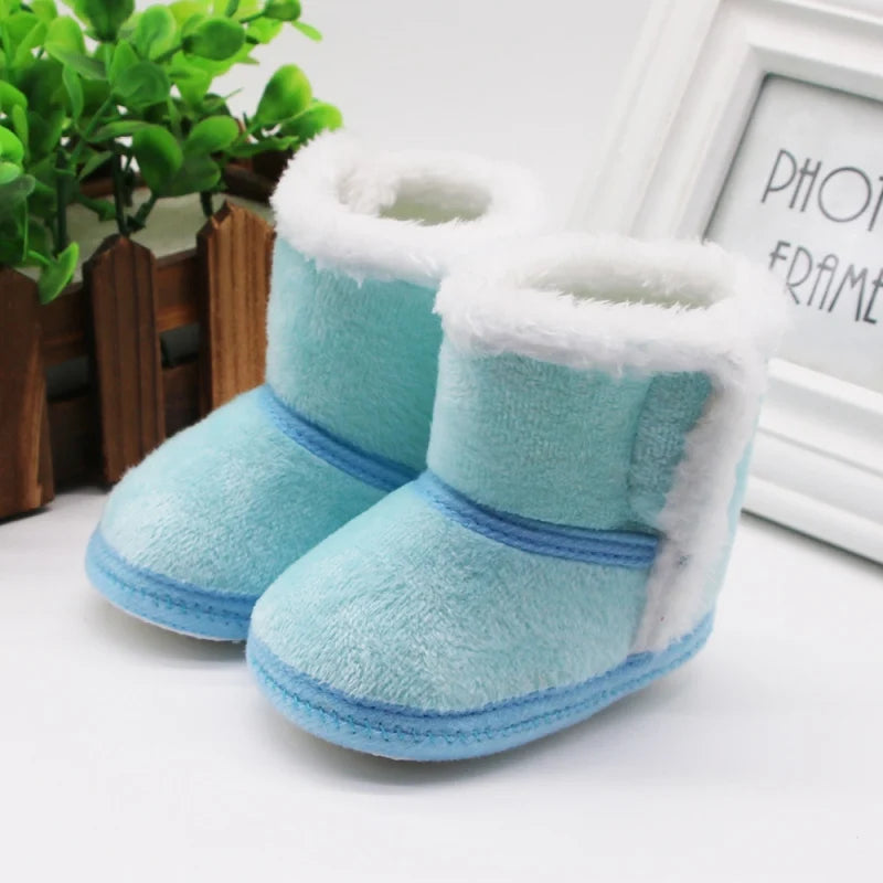 Newborn Toddler Warm Boots Winter First Walkers baby Girls Boys Shoes Soft Sole Fur Snow Booties for 0-18M Bebe Kids Snow Boots