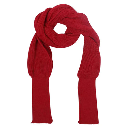 Unisex Fashion Knitted Scarf with Sleeves Long Wraps Shawls for Winter Autumn H9