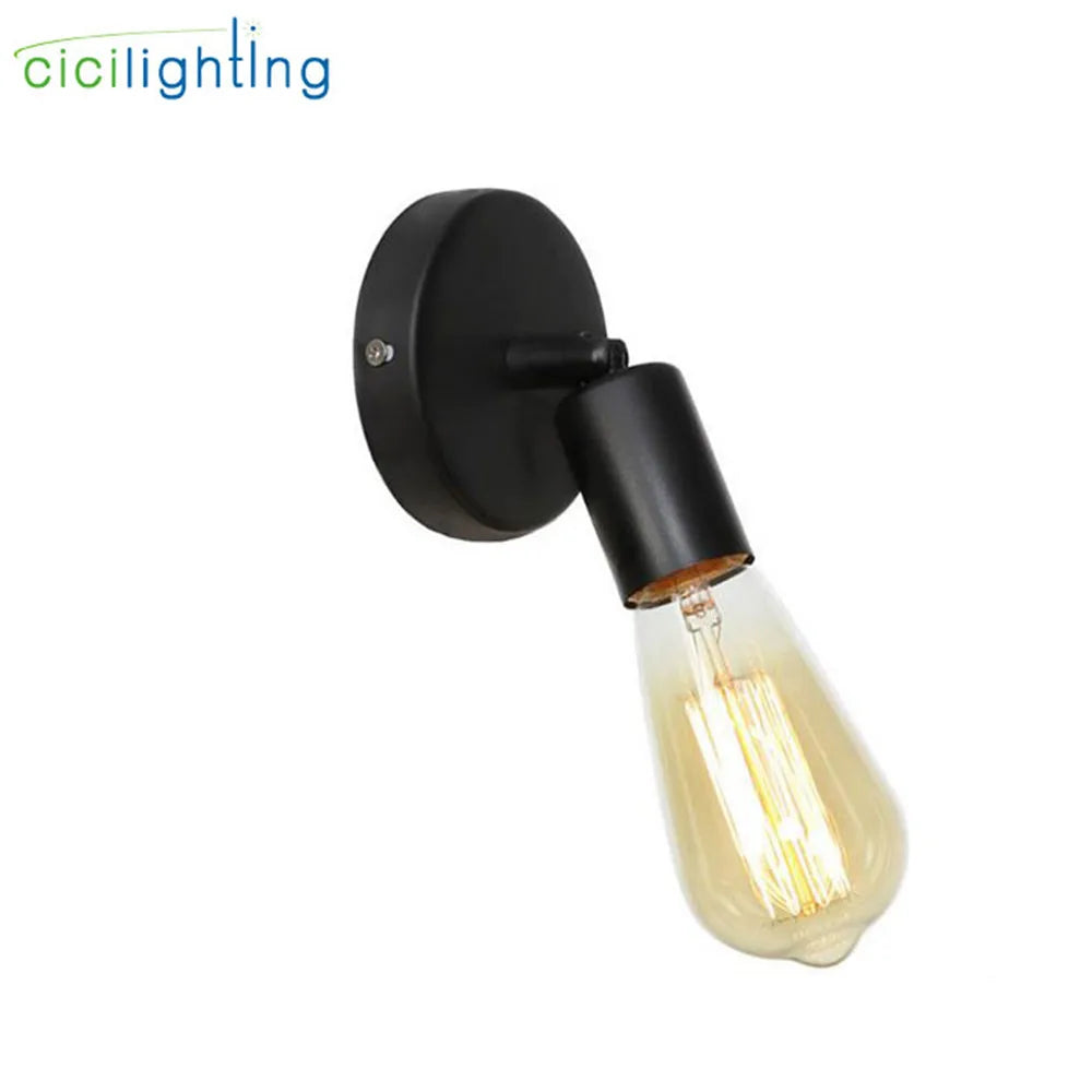 Mini American Europe Country Wall Lamps Lights Retro Vintage Edison Home Bronze Black Gold Wall Lantern Promotion cicilighting