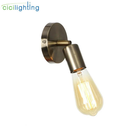 Mini American Europe Country Wall Lamps Lights Retro Vintage Edison Home Bronze Black Gold Wall Lantern Promotion cicilighting