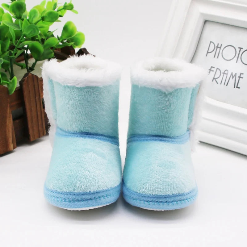 Newborn Toddler Warm Boots Winter First Walkers baby Girls Boys Shoes Soft Sole Fur Snow Booties for 0-18M Bebe Kids Snow Boots