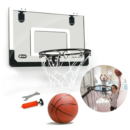 Children Kids Hanging Basketball Hoop Indoor Door Wall Mounted  Mini Basket Ball Board Toy Set with Pump Boys Gift