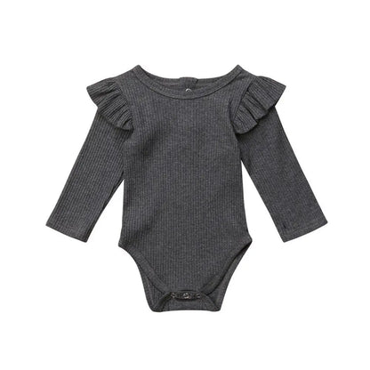 6 Colors Autumn Winter Knitting Rompers Baby Girl Clothes Newborn Baby Bodysuit Long Sleeve Jumpsuit Romper Outfits 0-2 Years