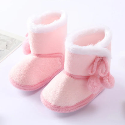 Newborn Toddler Warm Boots Winter First Walkers baby Girls Boys Shoes Soft Sole Fur Snow Booties for 0-18M Bebe Kids Snow Boots