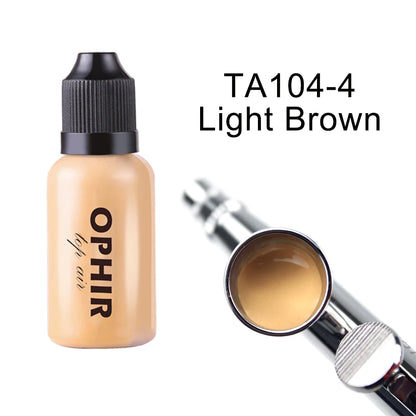 OPHIR Airbrush Makeup Foundation Inks 3 Colors Air Foundation for Face Paint Make-up Salon Cosmetic Makeup Pigment_TA104(2-4-5)