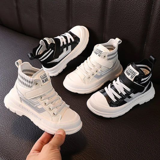 Spring Autumn Winter Children Sneakers Martin Boots Kids Shoes Boys Girls Snow Boots Casual Shoes Girls Boys Plush Fashion Boots