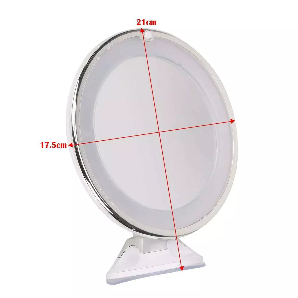 Flexible Makeup Mirror 10x Magnifying Mirrors with 14 Led Lighted Touch Screen