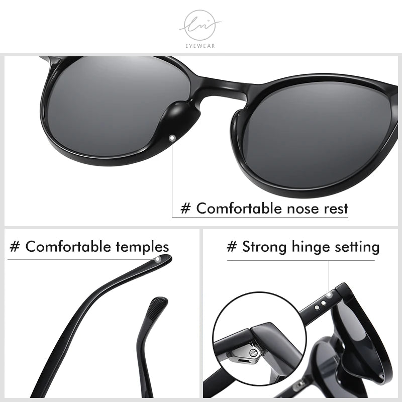 LM 2024 Vintage Polarized Women's Sunglasses Men Oval TR90 Frame Luxury Sun glasses Unisex Goggles UV400 Lentes de sol Mujer