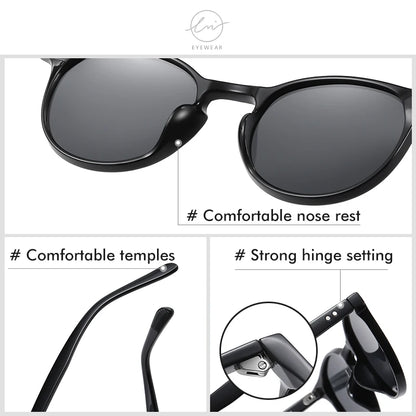 LM 2024 Vintage Polarized Women's Sunglasses Men Oval TR90 Frame Luxury Sun glasses Unisex Goggles UV400 Lentes de sol Mujer