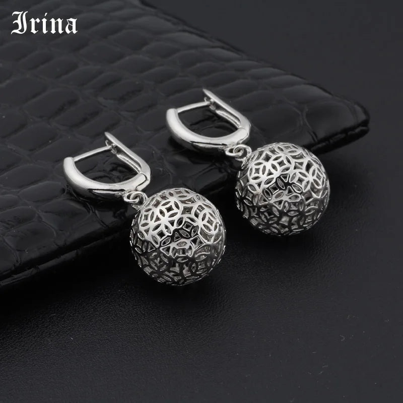 Irina Women's Jewelry Set Earrings and Necklace Set Jewelry Set Round Cutout Earrings Necklace Pendant Elegant earrings necklace