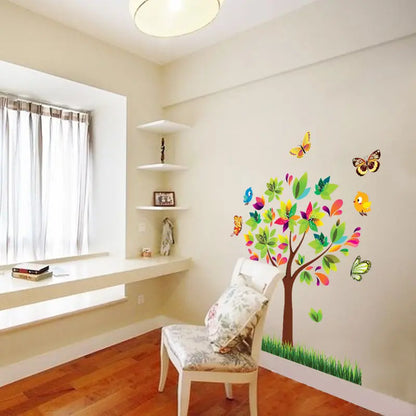 Tree Birds Vinyl Mural DIY Wall Sticker Home Decor Wall Decals For Kids Room Baby Nursery Room Decoration