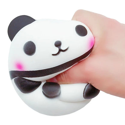 New Jumbo Kawaii Panda Squishy Slow Rising Creative Animal Doll Soft Squeeze Toy Bread Scent Stress Relief Fun for Kid Gift