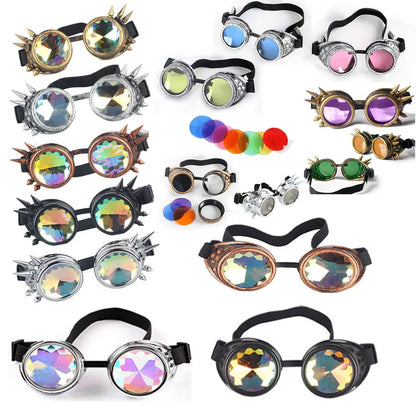 Steampunk Goggles Glasses Retro Welding SteamPunk Gothic Vitoriano Cosplay Goggles Flying LELINTA Eyewear Vintage Halloween