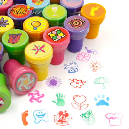 36PCS Self-ink Stamps Kids Birthday Party  Favors for Birthday Giveaways Gift Toys Boy Girl Christmas Pinata Fillers