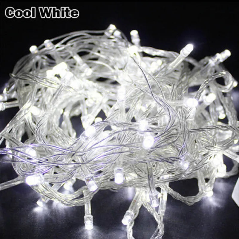 New LED String Light 200 LED 20M Christmas/Wedding/Party Decoration Lights Garland AC 110V 220V outdoor Waterproof Led Lamp