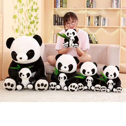 New Plush Panda Toys Cute Stuffed Animal Doll Mother And Son Toy Gift for Children Friends Girls  Home Decor Christmas Gift