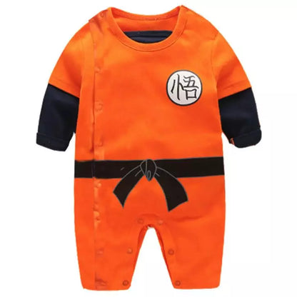 Baby Boy Anime Romper Cartoons Long Sleeve + Smock Halloween Christmas Costume Gift Boys Summer Rompers Spring Autumn Clothing