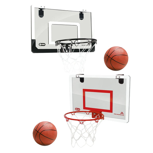 Children Kids Hanging Basketball Hoop Indoor Door Wall Mounted  Mini Basket Ball Board Toy Set with Pump Boys Gift