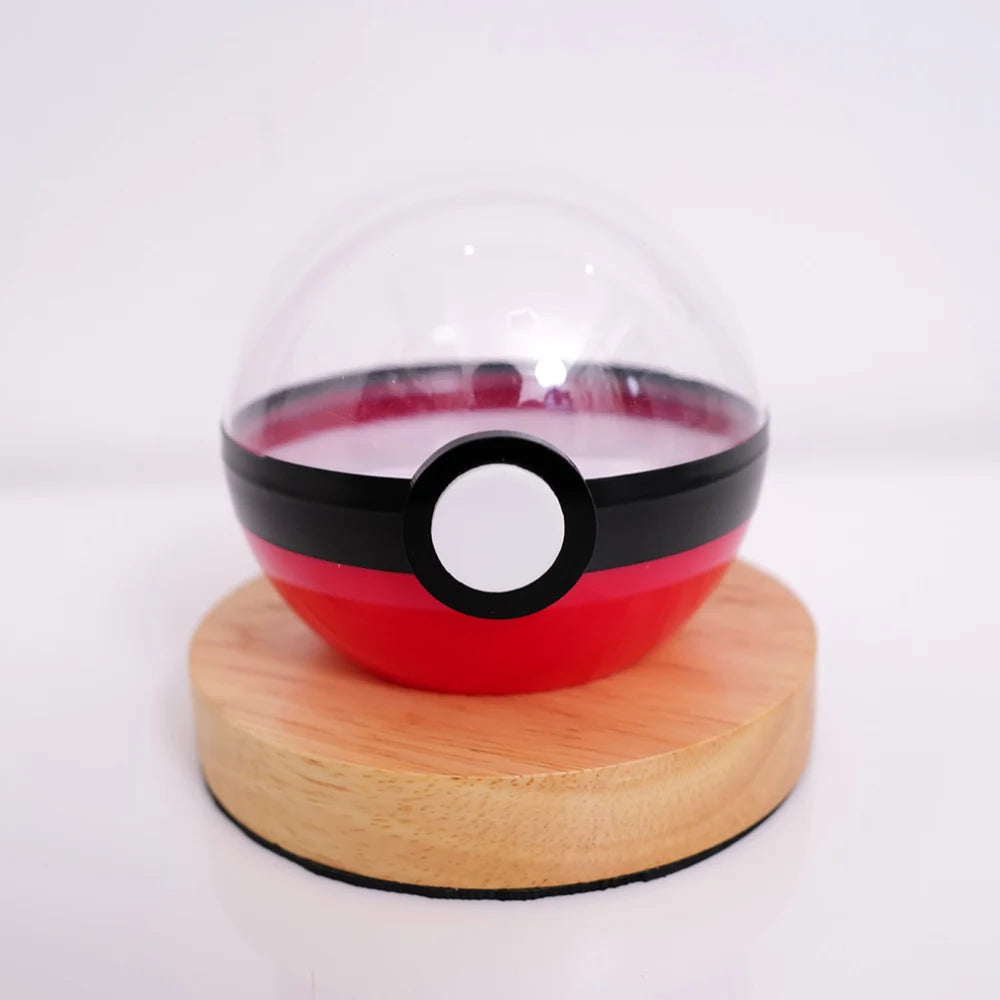 Anime Pokemon Ball Figures Pikachu Pokeball Bulbasaur Handcraft DIY Figures With LED Model Toys Brinquedos Christmas Model Toy