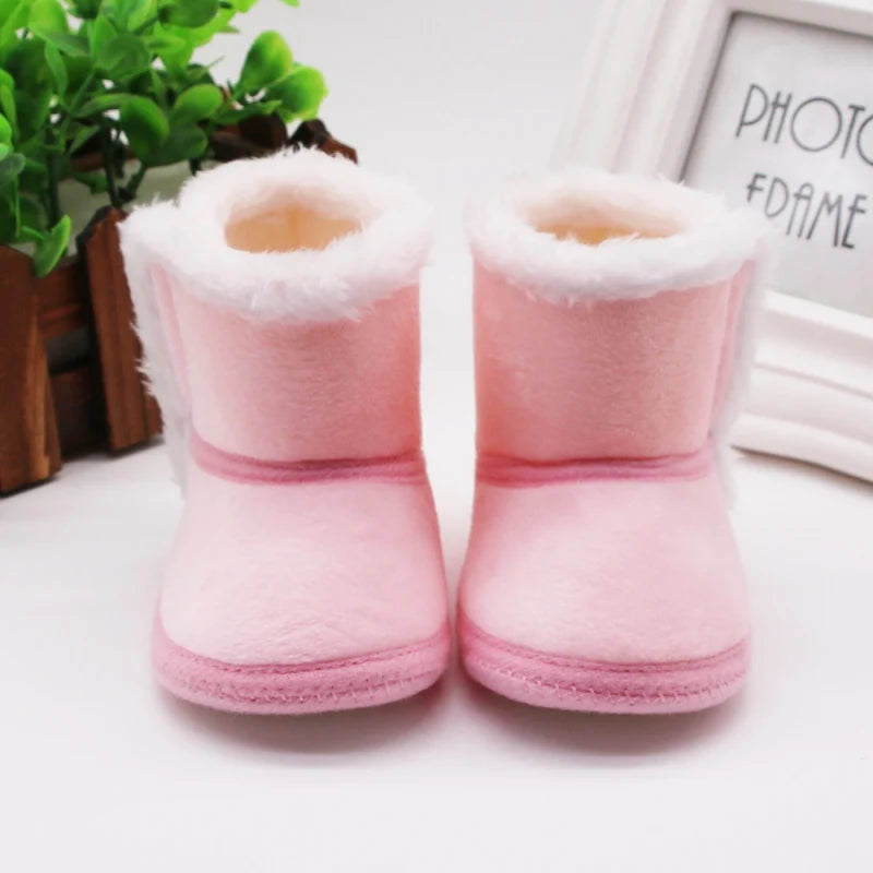 Newborn Toddler Warm Boots Winter First Walkers baby Girls Boys Shoes Soft Sole Fur Snow Booties for 0-18M Bebe Kids Snow Boots