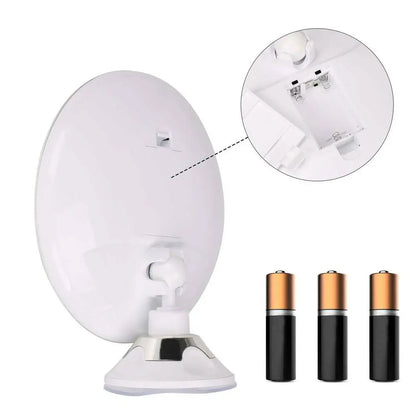 Flexible Makeup Mirror 10x Magnifying Mirrors with 14 Led Lighted Touch Screen