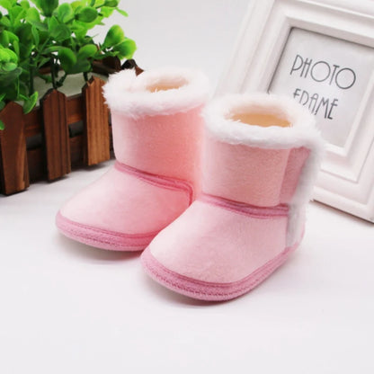 Newborn Toddler Warm Boots Winter First Walkers baby Girls Boys Shoes Soft Sole Fur Snow Booties for 0-18M Bebe Kids Snow Boots