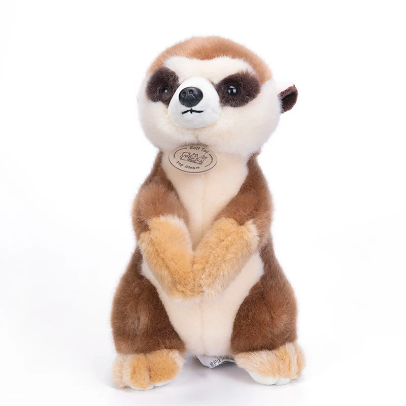 Lifelike Tag Meerkat Suricata Suricatta Emulational Animal Cute Stuffed Doll Soft Plush Toy Girl Boy Birthday Christmas Gift