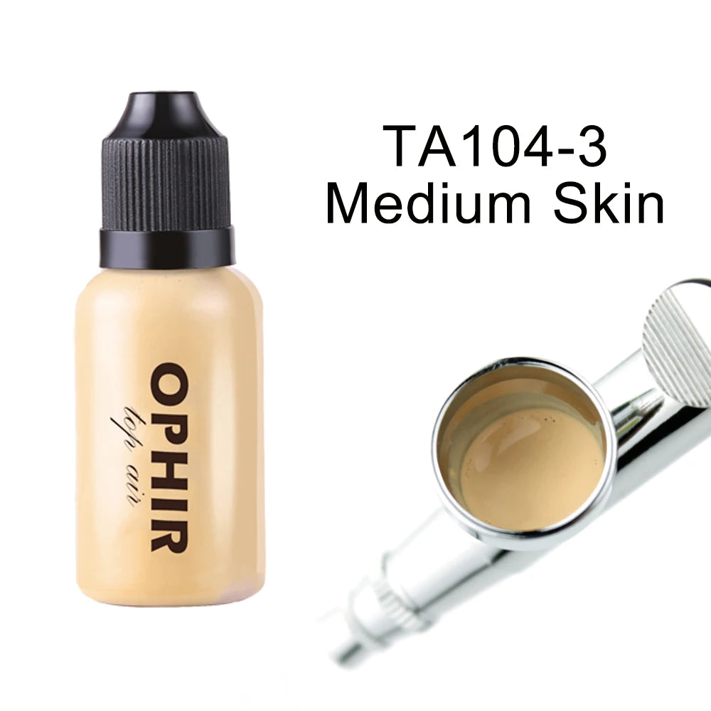 OPHIR Airbrush Makeup Foundation Inks 3 Colors Air Foundation for Face Paint Make-up Salon Cosmetic Makeup Pigment_TA104(2-4-5)