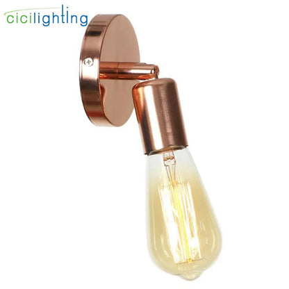 Mini American Europe Country Wall Lamps Lights Retro Vintage Edison Home Bronze Black Gold Wall Lantern Promotion cicilighting