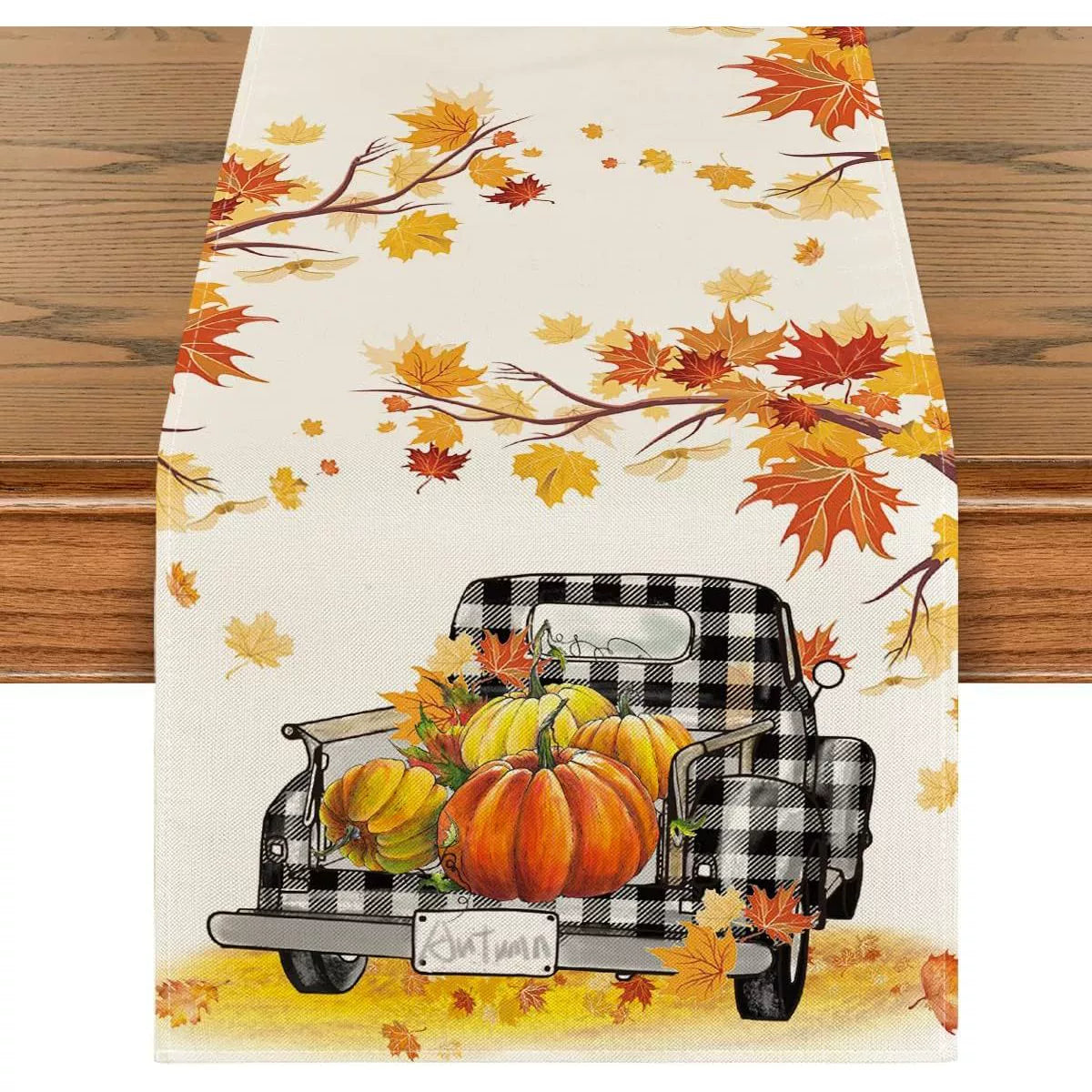 Autumn Restaurant Linen Digital Print Tea Table Runner