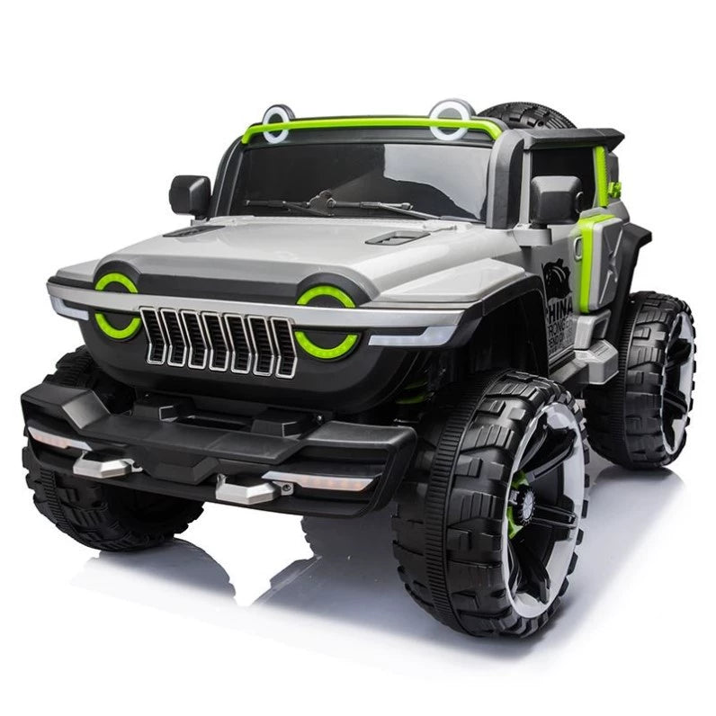 Children's Electric Car Four-Wheel Four-Wheel Drive Off-Road Vehicle Double Baby Child Remote Control Toy Car Can Sit Adult Stroller