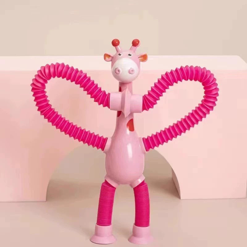 Retractable Giraffe Kids Educational New Exotic Toys