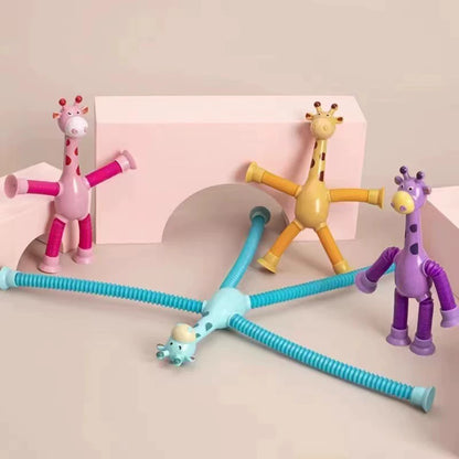 Retractable Giraffe Kids Educational New Exotic Toys