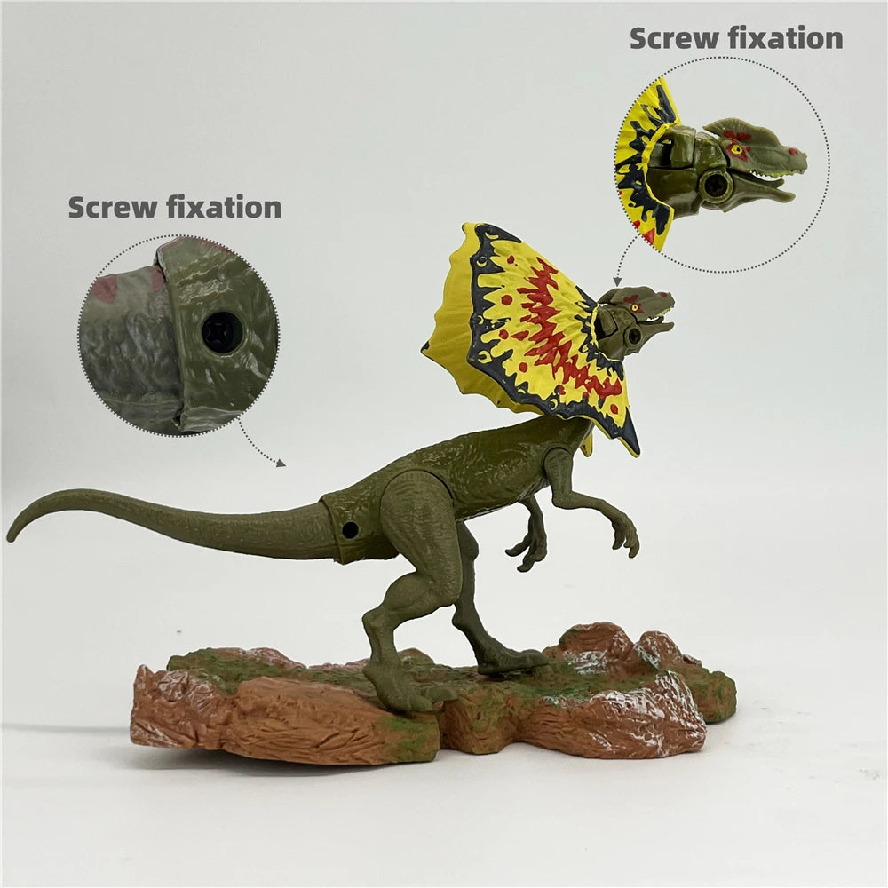 Jurassic World Dilophosaurus action figure Movie Model Animal Decoration Collect Halloween Christmas Birthday Gift Kids Dino Toy