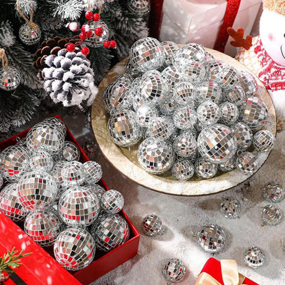 3-15CM Silver Christmas Ball Christmas Decoration Xmas Tree Pendent Ornaments for Home Decor Navidad New Year 2025 Accessories