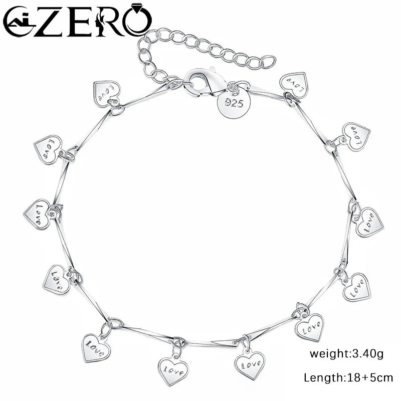 Charm 925 Sterling Silver Bracelets for Women zircon butterfly Chain elegant Fashion Wedding Party Christmas fine Jewelry