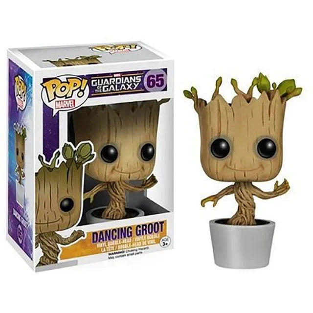 Funko Pop Marvel Studios 10 Anniversary Groot (Gold Chrome) 378 Galaxy Guardians Holiday Dancing Grooted 101 # Vinyl Figure toy