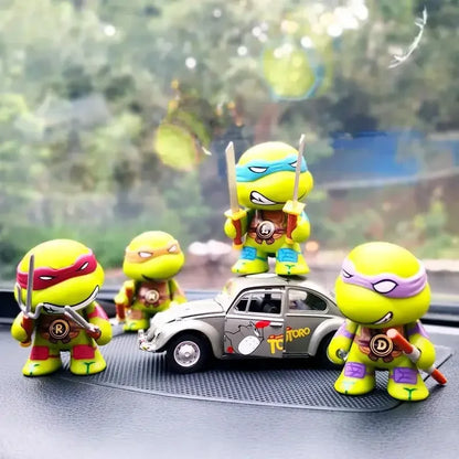 New 4pcs ninja Turtle TMNT figure with movable joints Birthday for Kids Children Christmas