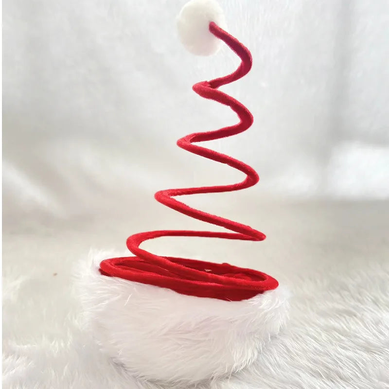 Funny Santa Claus Hat with Spring Perfect Christmas Headwear for Adults and Children Christmas Hat  Santa Hat