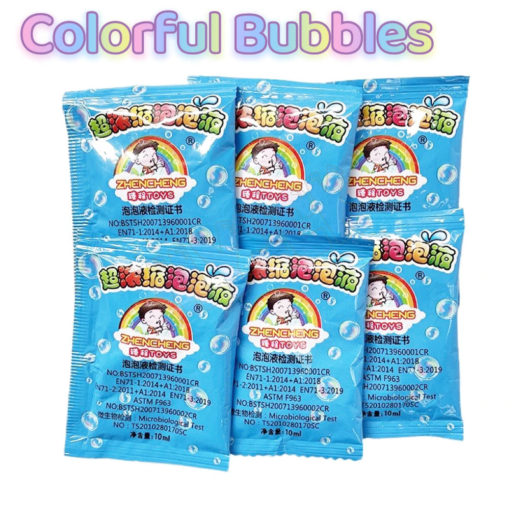 1-10pcs Bubble Machine Refilling Color Bubble Concentrate 10pcs ≈ 500ml Bubble Gun Refilling