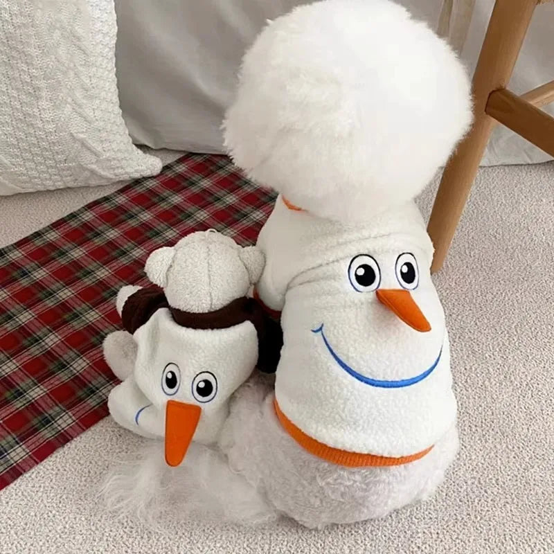 Autumn Winter Christmas Funny Transformation Snowman Little Dog Sweater Small Dog Teddy Halloween Pet Clothing Puppy Clothes