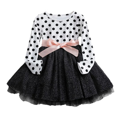 Girls Dress Polka Dot Princess Dresses+Minni Mouse Ear Headband Cosplay Costume Kids Halloween Party Christmas Fancy Dressing Up