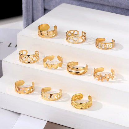 10pcs Set Combo Toe Open Toe Ring Set Women's Beach Foot Jewelry Caring Women's Foot Ring Jewelry