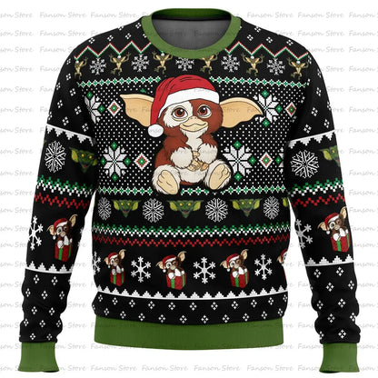 A Christmas Present Gremlins Ugly Christmas Sweater Cartoon Anime Women Men Pullover Tops New Fashion Couple Hoodie Sweatshirt