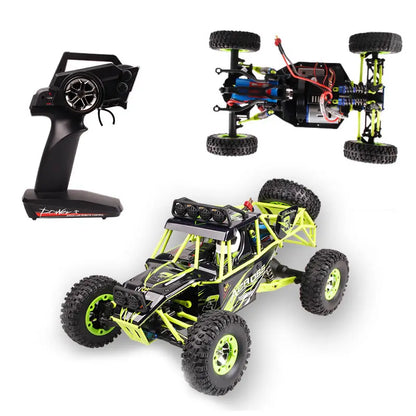 WLtoys 12428 1:12 4WD RC Racing Car High Speed Off-Road Remote Control Alloy Climbing Truck LED Light Buggy Boys Toys Kids Gift