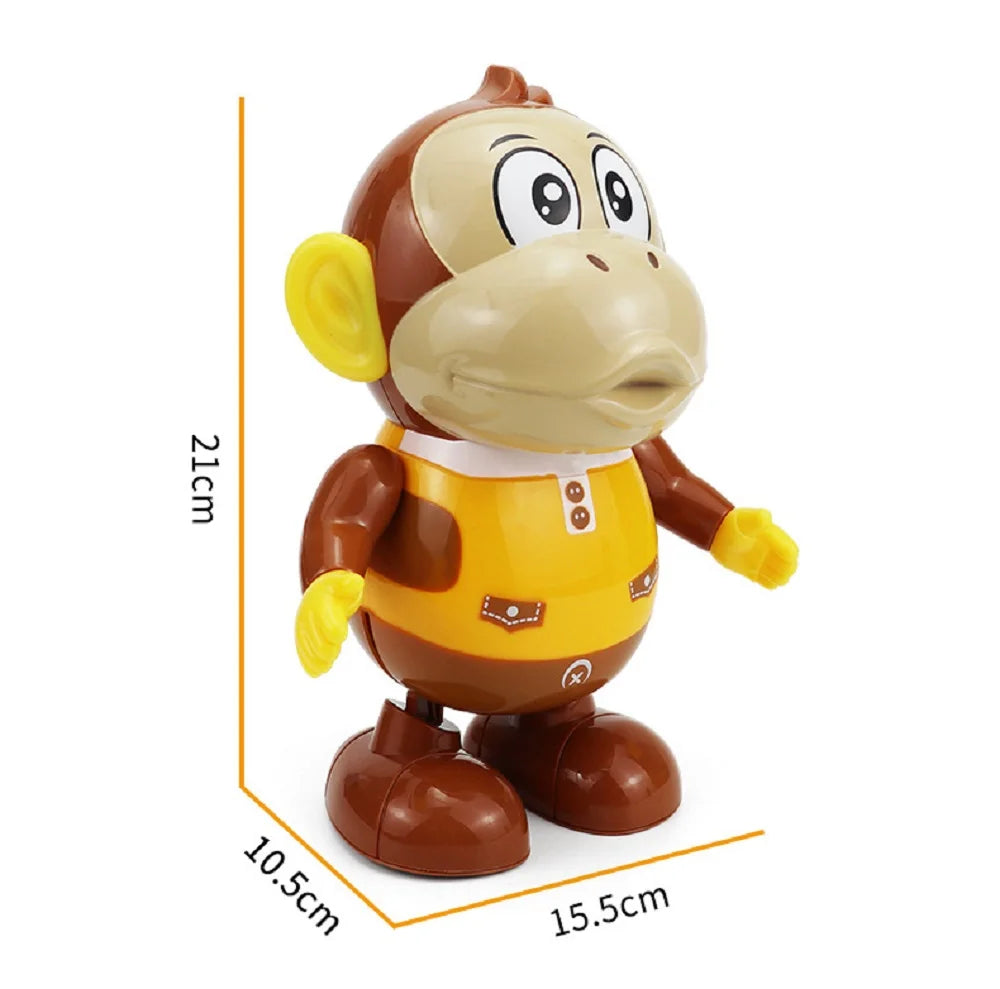 Kids Interactive Dancing Monkey Toy With Light And Music Can Walk Funny Swing Animal Doll Electric Toy Baby Toddler Gift