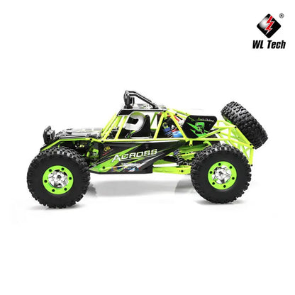 WLtoys 12428 1:12 4WD RC Racing Car High Speed Off-Road Remote Control Alloy Climbing Truck LED Light Buggy Boys Toys Kids Gift