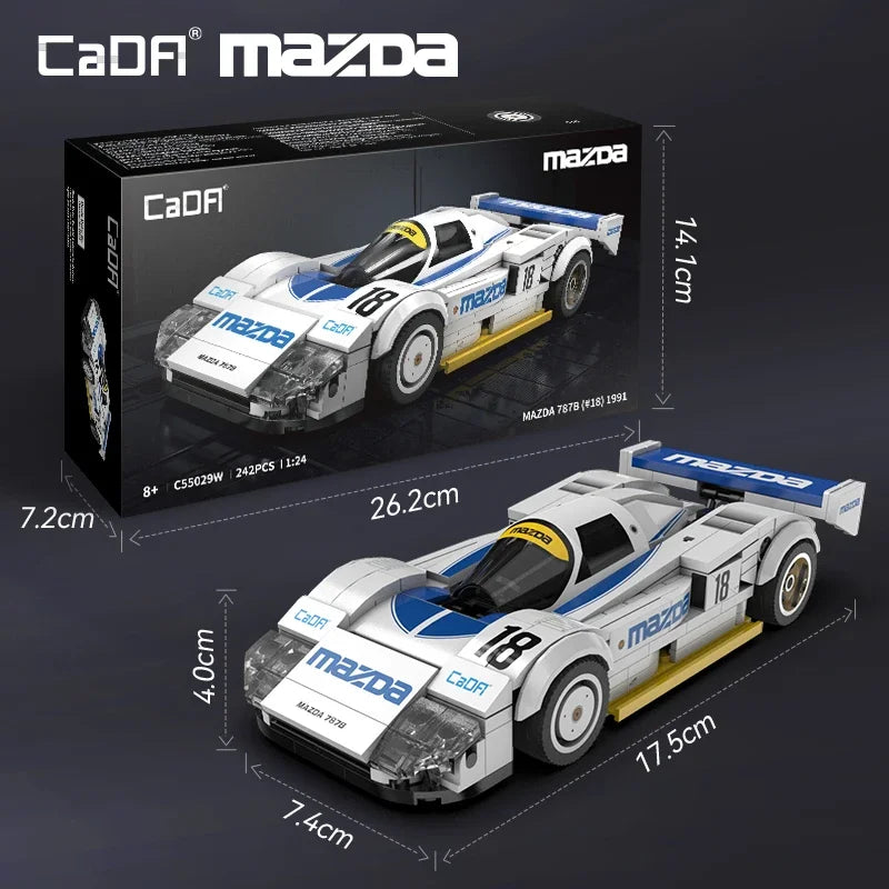 Cada 1:24 Technical Drift Racing Car C42 Sports Car Model Building Blocks City Endurance Sports-Car Bricks Toys For Kid Gifts