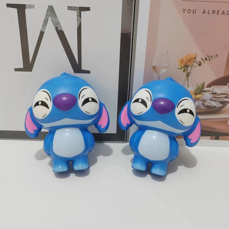 Disney Kawaii Stitch Decompression Toy Soft Stress Relief Squishy Anime Cartoon Hand Pinch Toy Healing Kids Christmas Gift