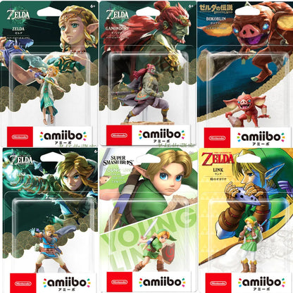 Genuine Amiibo Zelda Tears Of The Kingdom Twilight Princess Amiibo Link Ganon Figure Nfc Anime Figures Statue Christmas Gifts